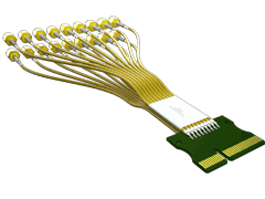 PCI Express® Kabelkonfektion mit verlustarmem Mikrowellenkabel