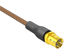 50 Ohm 0.047" Durchmesser flexible HF-Kabelkonfektion