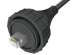 AccliMate™ IP68 Steckerkonfektion mit versiegeltem Ethernet-Rundlaufkabel