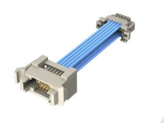1.00 mm Micro Mate™複列パネル実装ディスクリートワイヤーケーブル アッセンブリー 、Teflon™フッ素樹脂ワイヤー、端子
